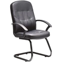 Melrose Leather Faced Visitor Chair