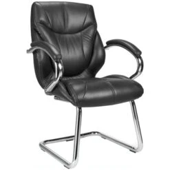 Geneva Leather Faced Visitor Chair