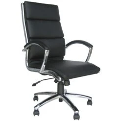 Formosa Enviro Leather Chair Black
