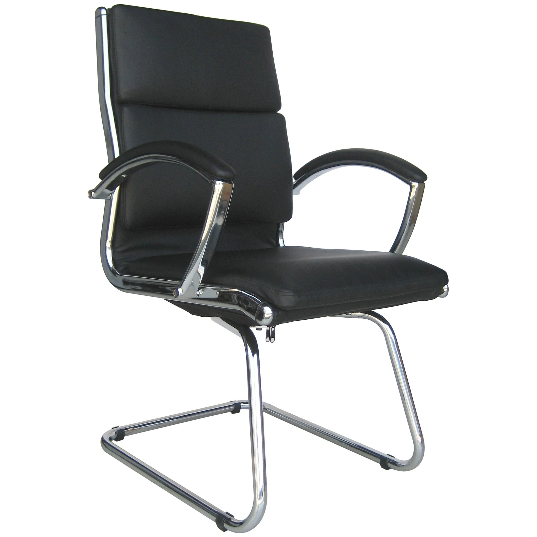 Formosa Enviro Leather Cantilever Chair Black