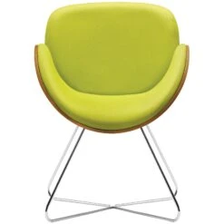 Pledge Spirit Tub Chair With Wooden Shell & Wire Frame