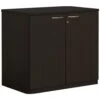 Next Day Eclipse Black Desk High Cupboards