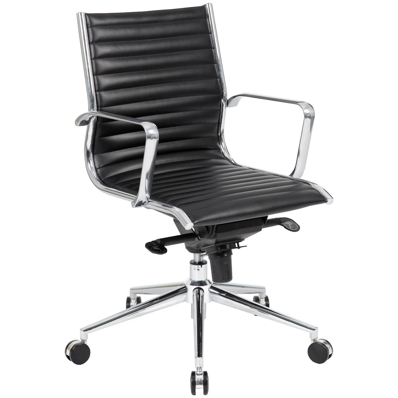 Abbey Medium Back Designer Leather Office Chair