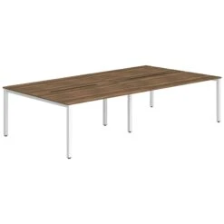 NEXT DAY InterAct Sliding Top Back To Back 4 Person Bench Desk
