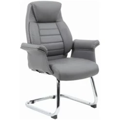Jersey Executive Leather Faced Visitor Armchairs