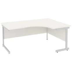 Next Day Vogue White Ergonomic Cantilever Desks