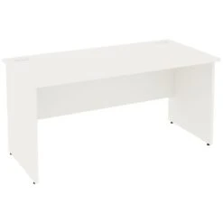 Next Day Vogue White Rectangular Panel End Desks