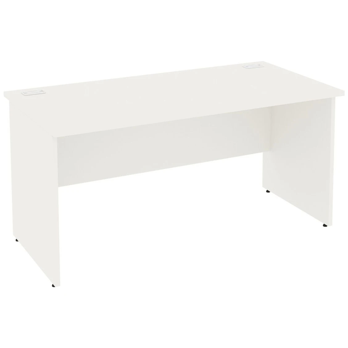 Next Day Vogue White Rectangular Panel End Desks