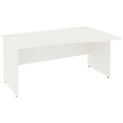 Next Day Vogue White Wave Panel End Desks