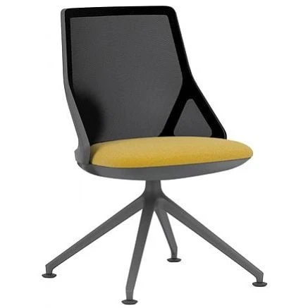 Pledge Cicero Medium Back Black Conference Chair