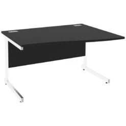 Next Day Eclipse Black Wave Cantilever Desks
