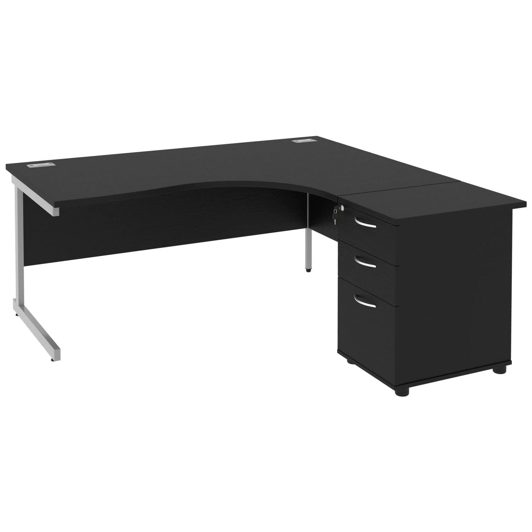 Special Offer - Next Day Eclipse Black Cantilever Combi Desks
