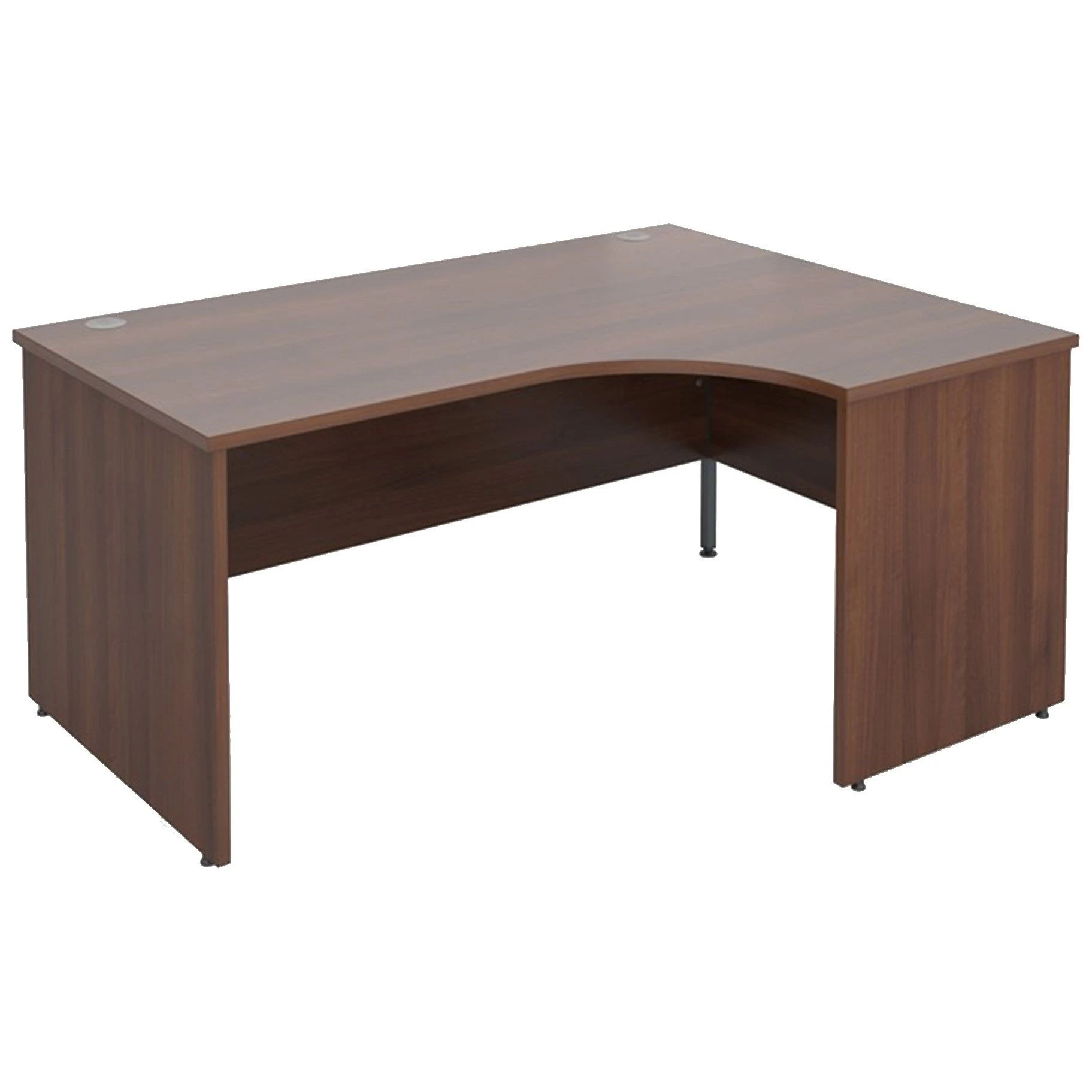 Malbec II Walnut Panel End Ergonomic Desks