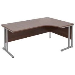 Malbec II Walnut Cantilever Ergonomic Desks