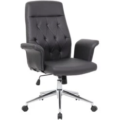 Retro Bonded Leather Office Chair