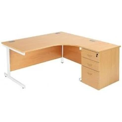 NEXT DAY Commerce II Ergonomic Desks With Desk High Pedestal