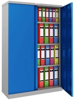 Phoenix SCL Series Steel Storage Cupboards - 2 Door 3 Shelf With Key Lock