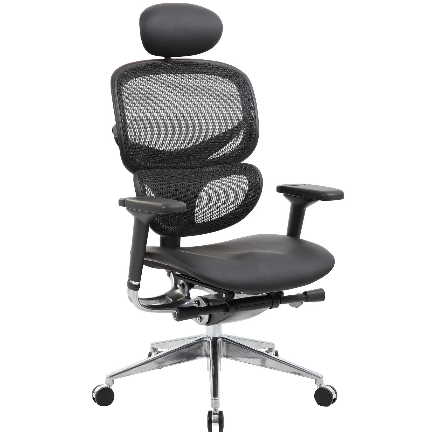 InSync 24 Hour Mesh Office Chair With Leather Seat & Headrest