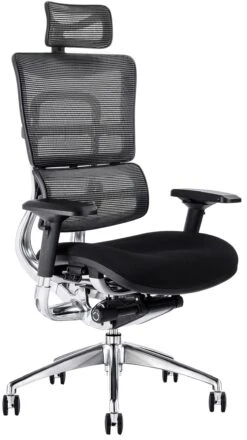 I29 24 Hour Mesh And Fabric Office Chair With Headrest