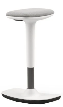 Perch White Sit-Stand Stool